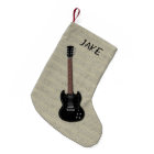 Boys Guitar Personalized Christmas Stocking