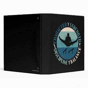 Boys Gymnastics Character Strength Discipline 3 Ring Binder
