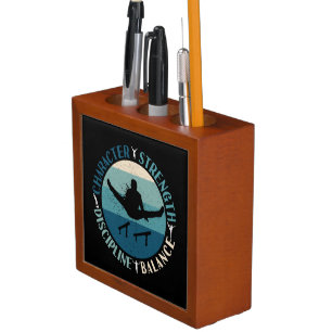 Boys Gymnastics Character Strength Discipline Desk Organizer