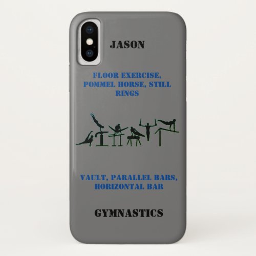 Boys Gymnastics Events iPhone XS Case