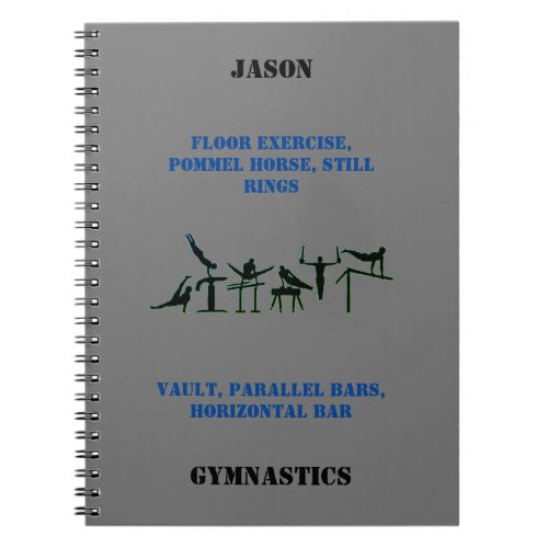 Boys Gymnastics Events Notebook