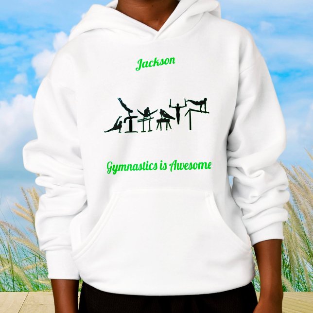 Boy's Gymnastics - Gymnastics is Awesome Hoodie (Creator Uploaded)