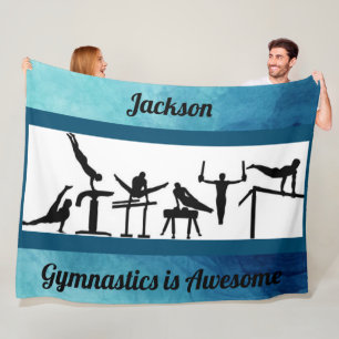 Boys Gymnastics is Awesome Fleece Blanket