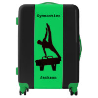 Boys Gymnastics Pommel Horse Custom Name Luggage