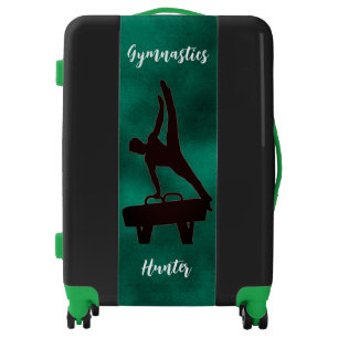 Boys Gymnastics Pommel Horse Custom Name Luggage