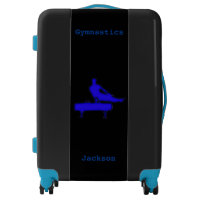 Boys Gymnastics Pommel Horse Custom Name Luggage