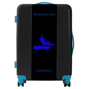 Boys Gymnastics Pommel Horse Custom Name Luggage