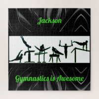 Boys Gymnastics Puzzle w/ His Name!