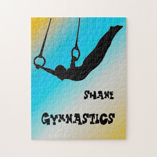 Boys Gymnastics Rings Gradient      Jigsaw Puzzle (Vertical)