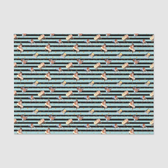 Boys Gymnastics Rings Parallel Bars Pommel Horse  Tissue Paper (Front)