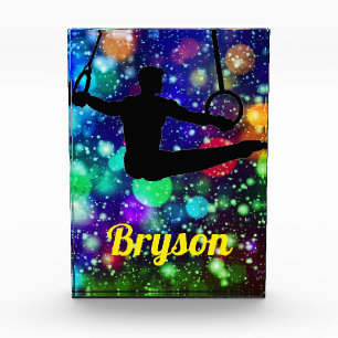 Boys Gymnastics Rings Photo Block