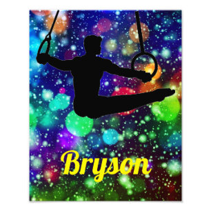 Boys Gymnastics Rings Photo Enlargement