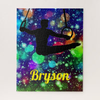 Boys Gymnastics Rings Puzzle with Name!