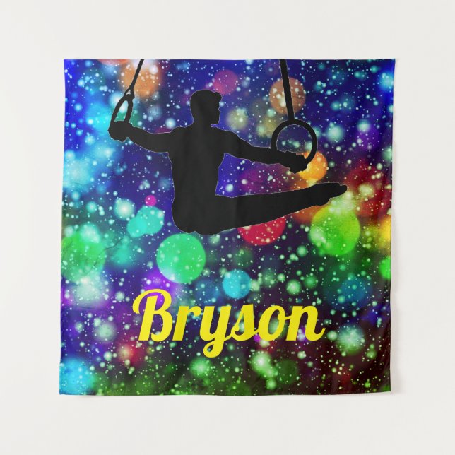 Boys Gymnastics Rings  Tapestry (Front)