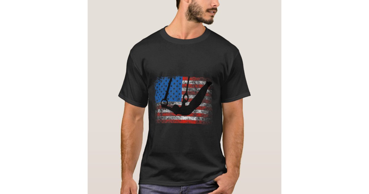 I Love Gymnastics Patriotic American Flag Proud Gymnast Sweat