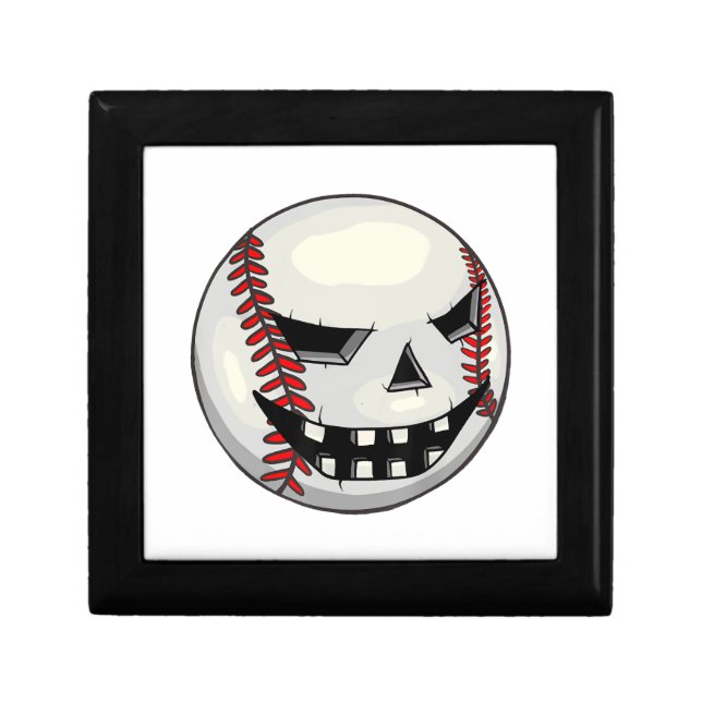 Boys Halloween Jack O Lantern Baseball Player Gift Box (Front)