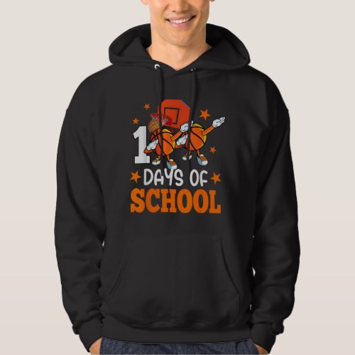 Boys Happy 100 Days Of School Basketball Teacher S Hoodie