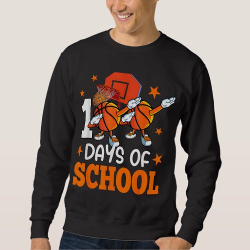 Boys Happy 100 Days Of School Basketball Teacher S Sweatshirt