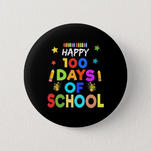 Boys Happy 100 Days Of School Celebration Gift  Button