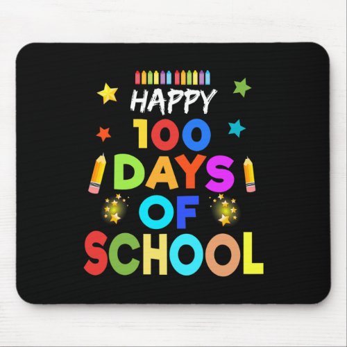 Boys Happy 100 Days Of School Celebration Gift  Mouse Pad