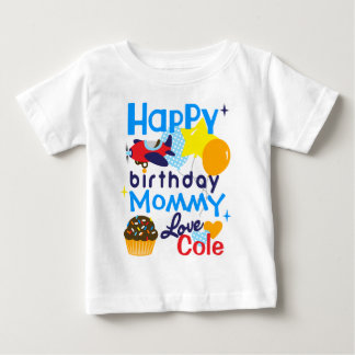 Boys Happy Birthday to Mommy Shirt from Son