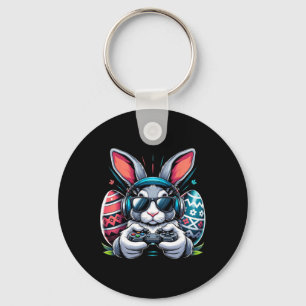 Boys Happy Easter Day Bunny Egg Video Game Kids Me Keychain