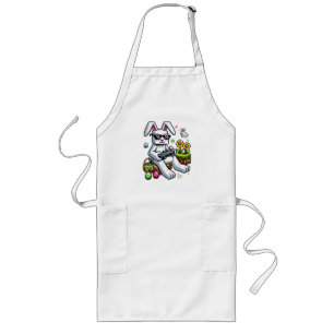 Boys Happy Easter Day Bunny Egg Video Game Long Apron