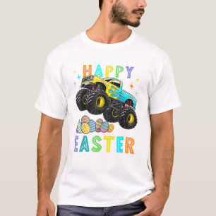 Boys Happy Easter Monster Truck Easter Eggs Toddle T-Shirt
