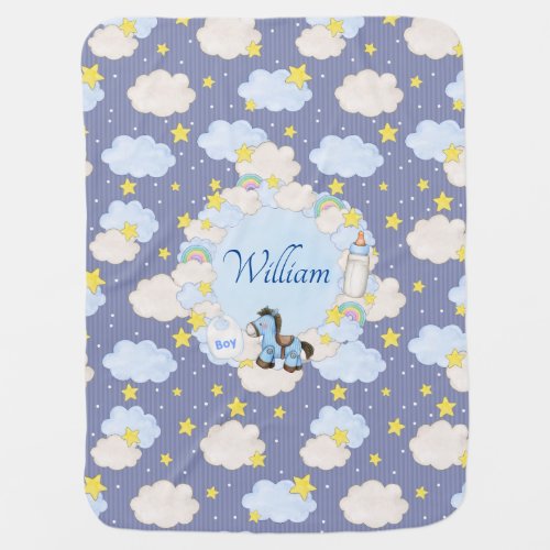 Boys Heavenly Custom Baby Blanket