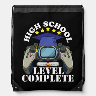Boys High School Graduation 2022 Video Game Class Drawstring Bag