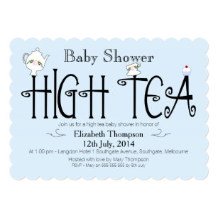 high tea invitations zazzle