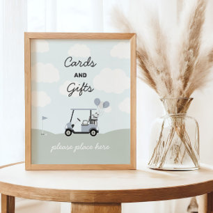 Boys' Hole-In-One Golf 1st Birthday Sign