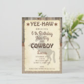 Boys Horse Wild West Birthday Party Invitation (Standing Front)