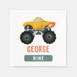 Boys Hot Truck Kids Cool Birthday Napkins