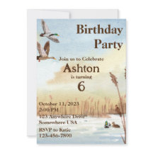 Boys Hunting Invitation