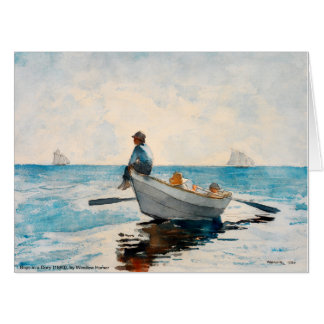 Boys In A Dory (1880) By Winslow Homer Card