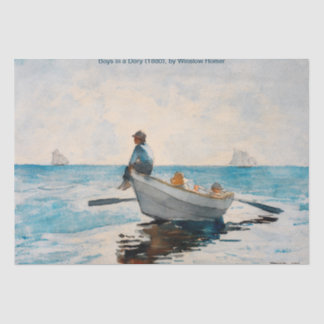 Boys In A Dory (1880) By Winslow Homer Tissue Paper