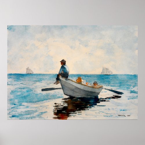 Boys in a Dory by Winslow Homer Poster