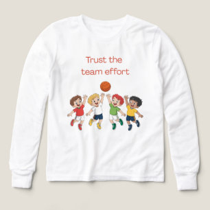 Boys jumping for a basket Tri-Blend shirts