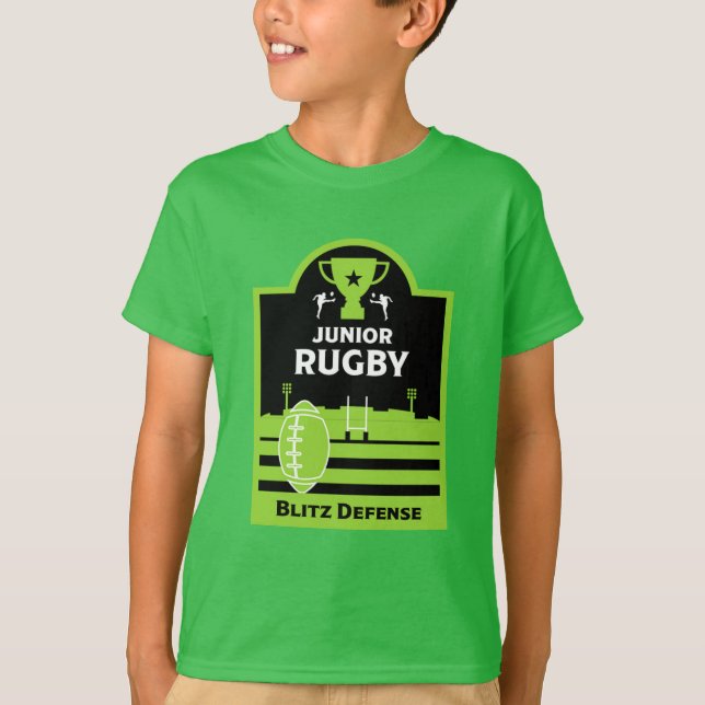 Boys Junior Rugby Players T-Shirt (Front)