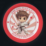 Boy's Karate Martial Arts Birthday Party Paper Plates<br><div class="desc">Boy's Karate Martial Arts Paper Plate - This karate/martial arts theme party plate has a real kick to it. Featuring a little boy martial arts master ready to strike and ready to earn a black belt in partying. The technique and spirit of martial arts run deep with many. Give your...</div>