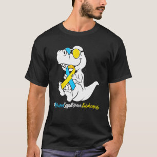 Boys Kids Down Syndrome T Rex Dinosaur  Trisomy T2 T-Shirt
