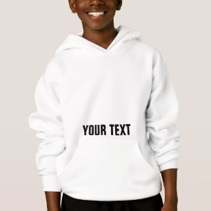 Boys Kids Hoodies Add Your Name Text Here