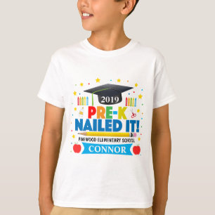 Boy's Last Day of Pre-K Nailed It T-shirt