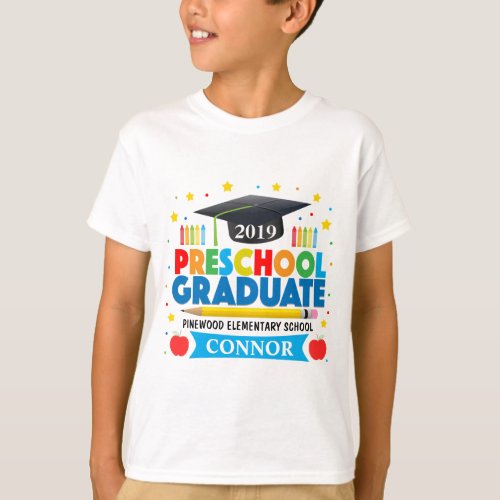 Boys Last Day of Preschool Graduate T_shirt