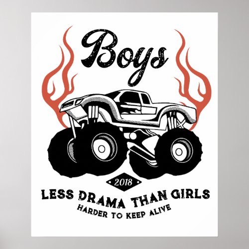 Boys Less Drama Than Girls Bedroom Nursery Decor 