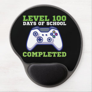 Boys Level 100 Days Of School Completed Gel Mouse Pad