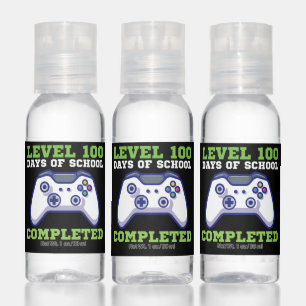 Boys Level 100 Days Of School Completed  Hand Sanitizer