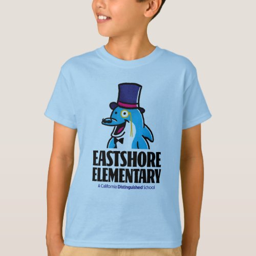 Boys Light Blue Fancy Dolphin T_Shirt