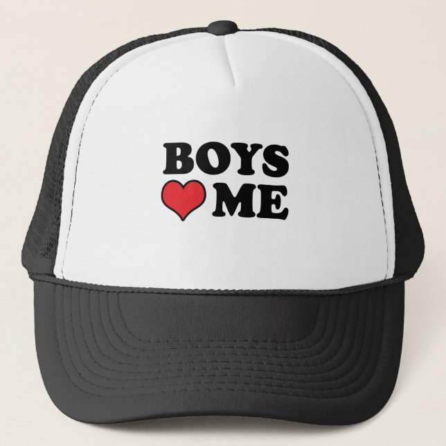 BOYS LOVE ME TRUCKER HAT (Front)
